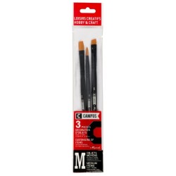 3 assorted brushes. CAMPUS