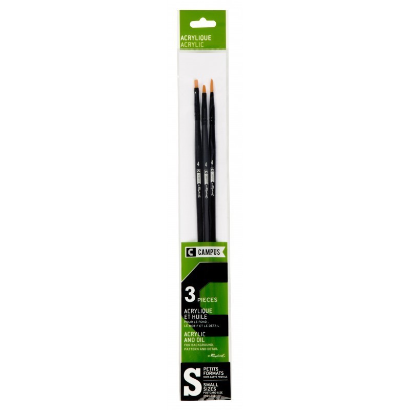 Set mit 3 "S"-Bürsten. CAMPUS