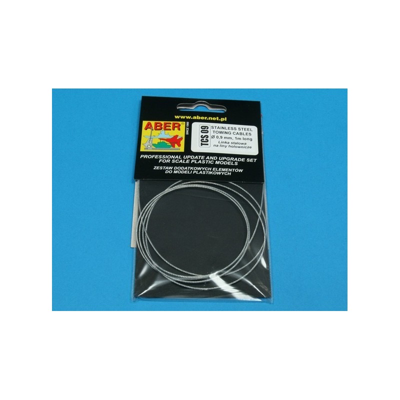 Stainless steel cable. 0,9 mm.