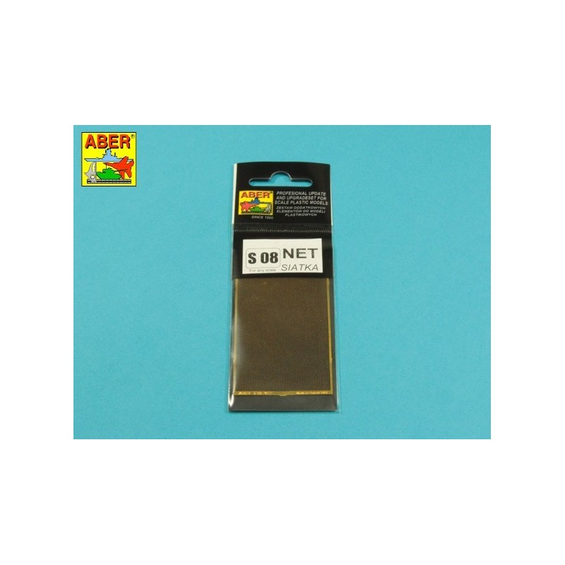 Photo-etched: Net 0.75 x 1.5 mm.