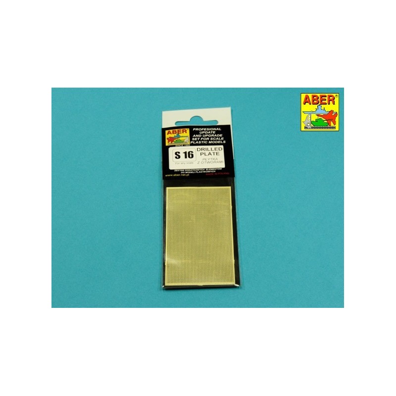 Foto-gravura: Placa perfurada 0,9 mm.