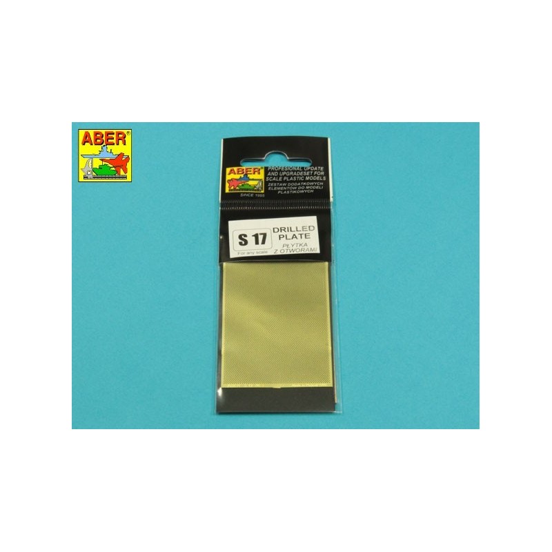 Photo-etched: Drilled plate, 0.8 mm.