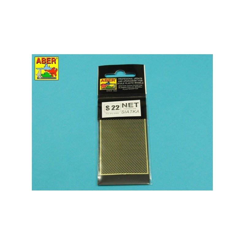 Fotogeätzt: Netz mit verflochtenem Netz 1,7 x 2,4 mm.