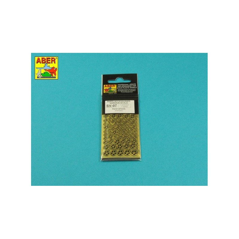 Photo-etched: Hand wheels.