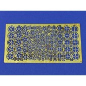 Photo-etched: Hand wheels.