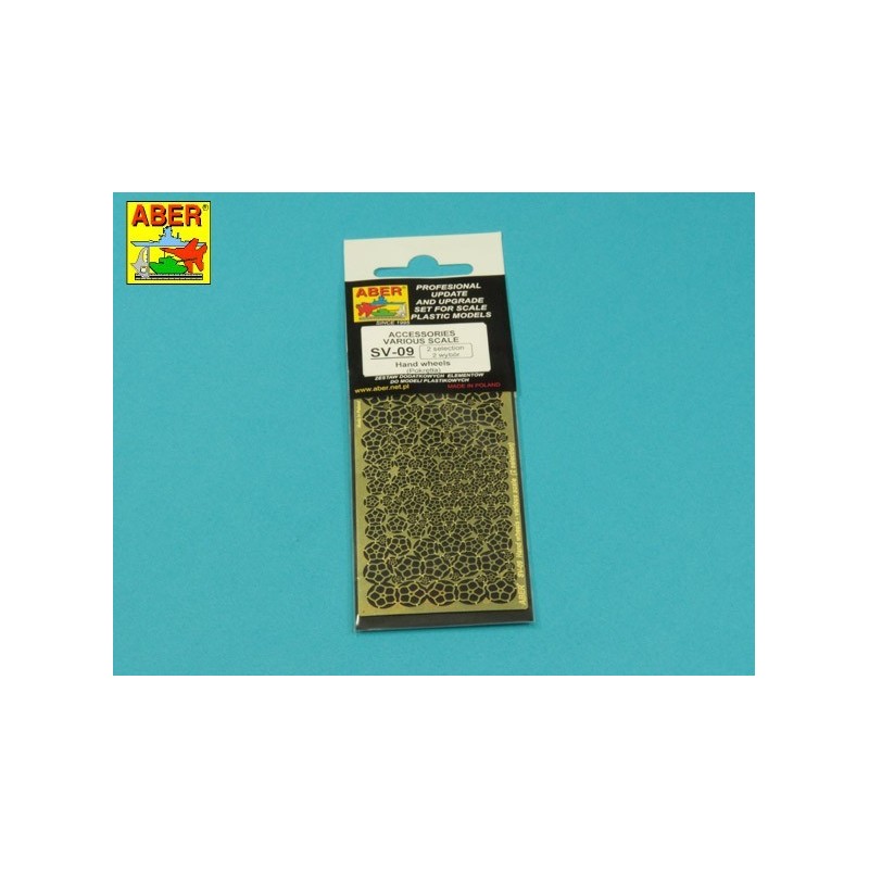 Photo-etched: Hand wheels.