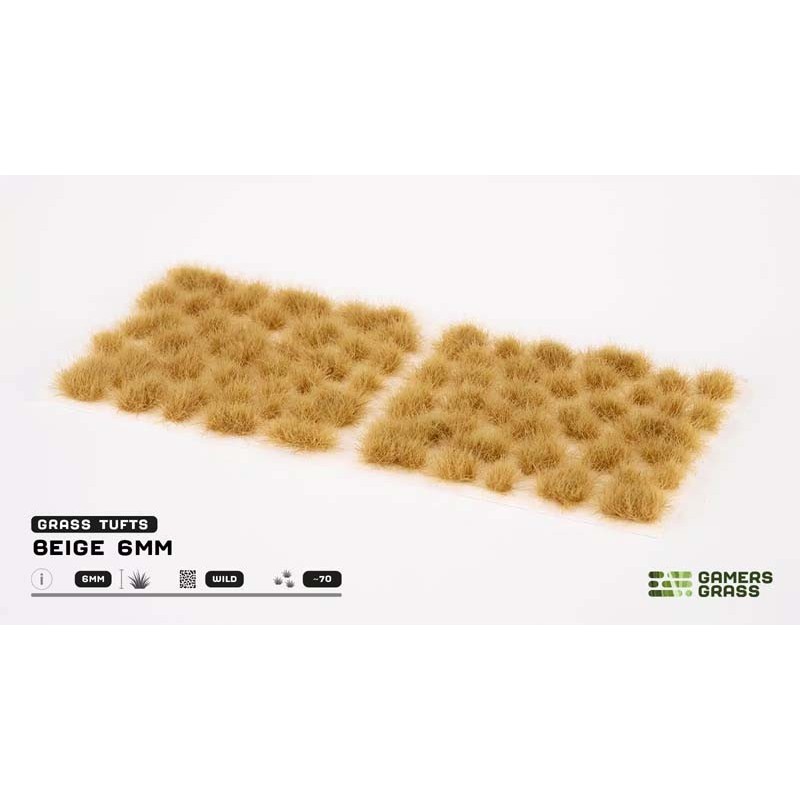 Wild tufts. Beige (6 mm).
