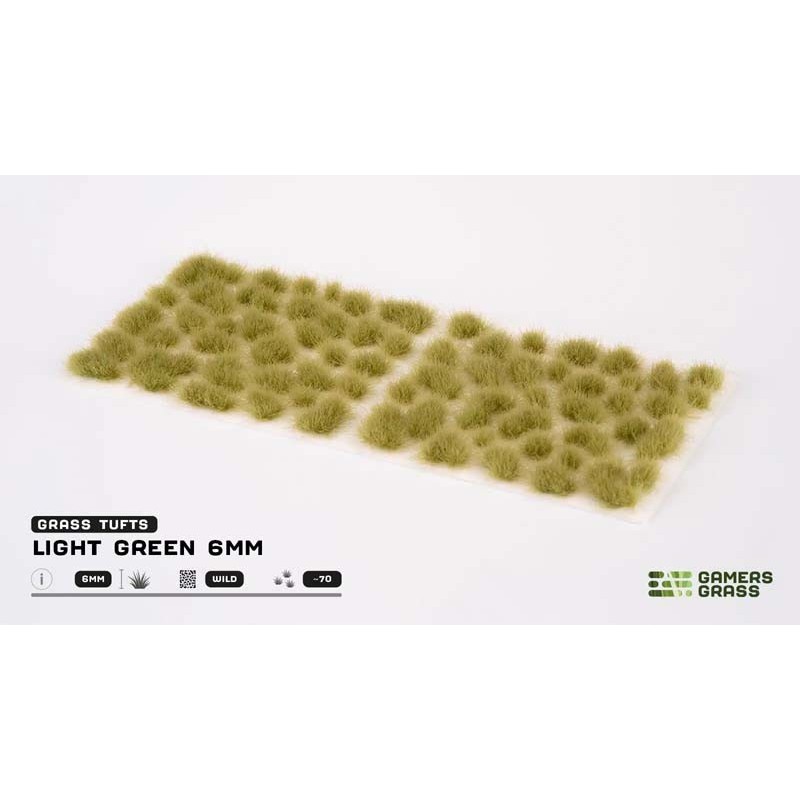 Wild tufts. Light green (6 mm).
