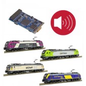 Decoder de sonido para locomotoras Euro6000 de Sudexpress.