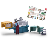 Máquina de moldagem por injeção.