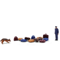 Bundespolizei mit Spürhund.