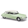 Citroën DS19 bicolore jaune-vert/blanc.