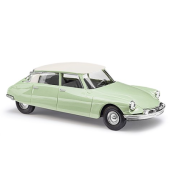 Citroën DS19 bicolore jaune-vert/blanc.
