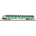 Wagon à plate-forme avec téléros, RENFE.