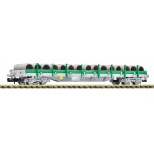 Wagon à plate-forme avec téléros, RENFE.