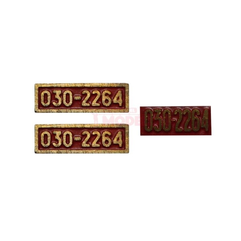 Placas locomotora 030-2264.