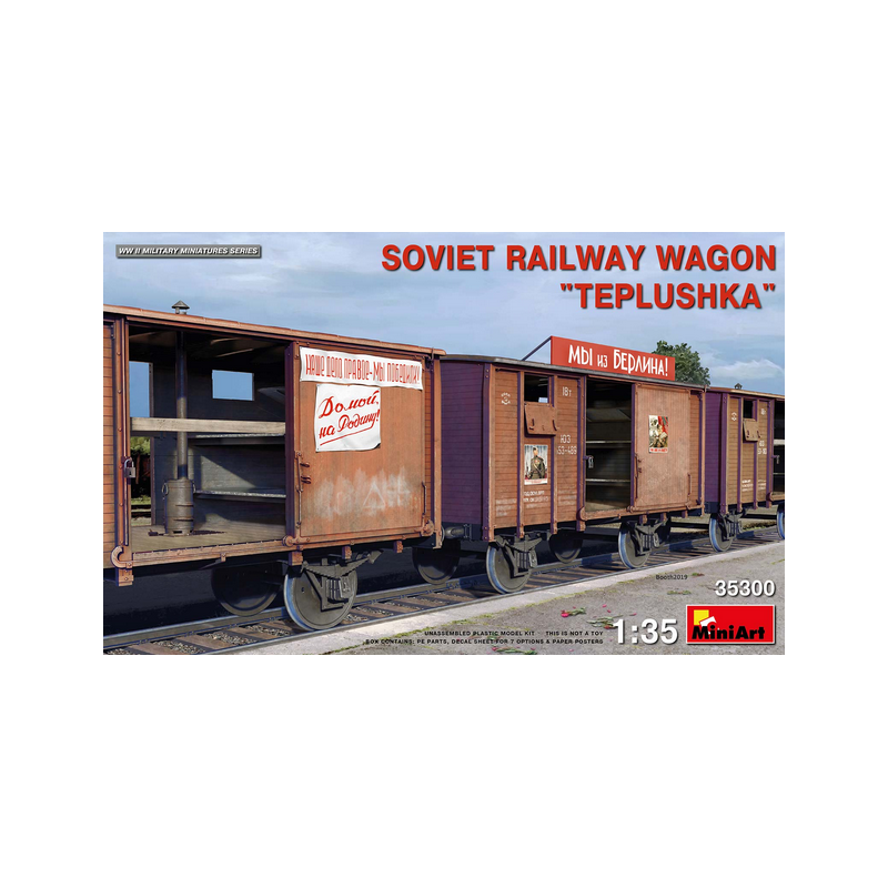 Vagón de ferrocarril soviético “TEPLUSHKA”.
