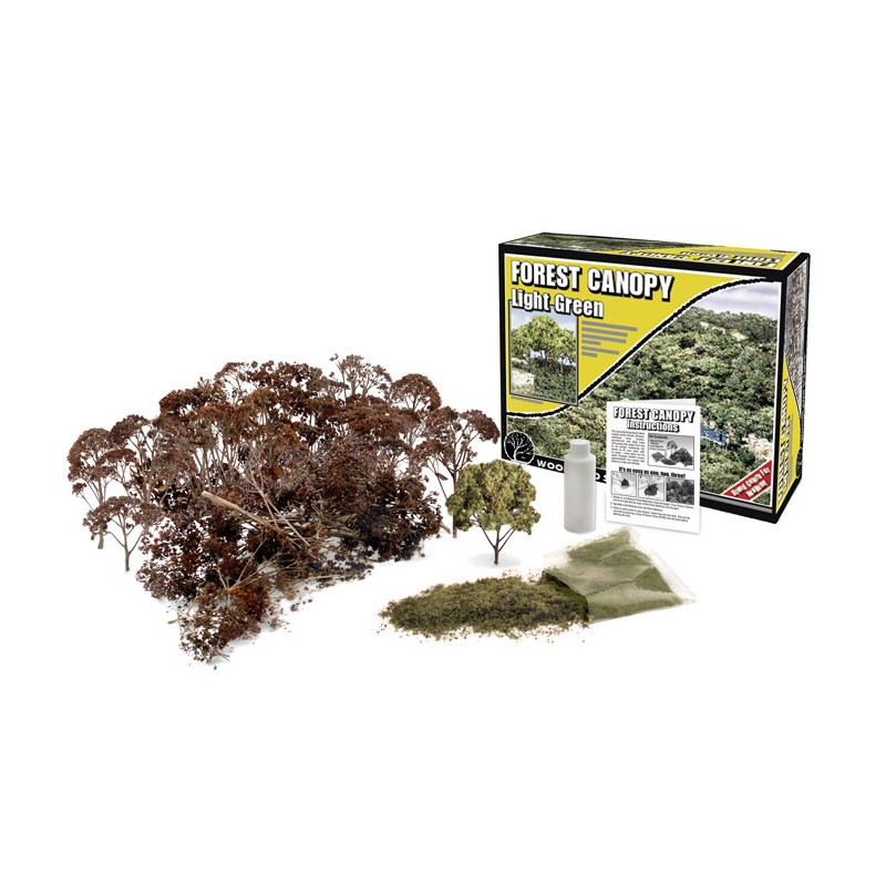 Set de creación de árboles, verde claro. WOODLAND F1660