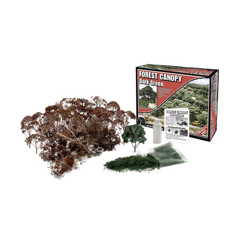Set de creación de árboles, verde oscuro. WOODLAND F1662