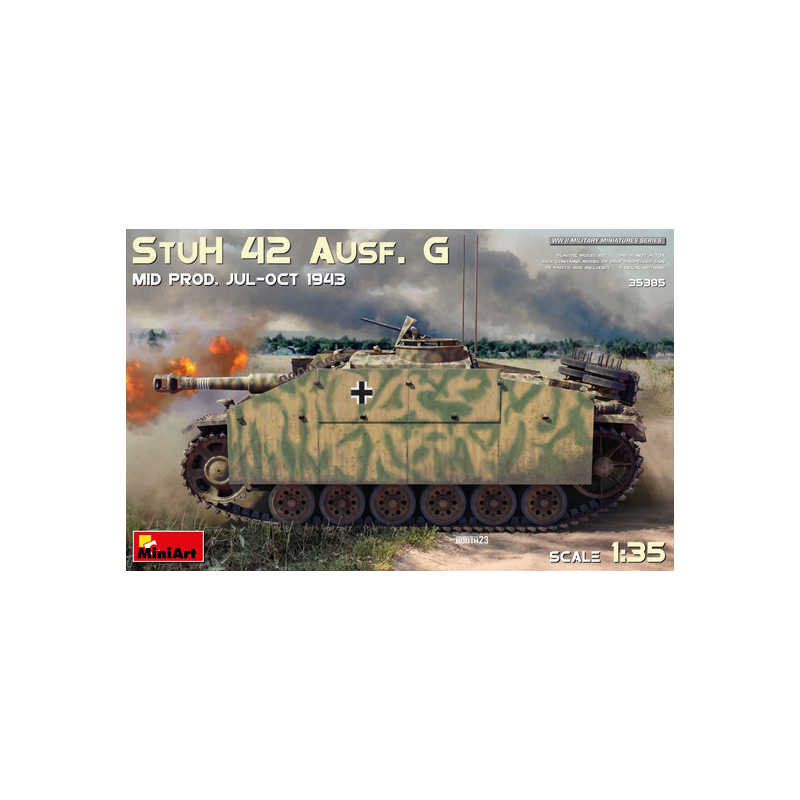StuH 42 Ausf. G Mid Prod. Jul-Oct 1943. StuH 42 Ausf. G Mid Prod. Jul-Oct 1943.