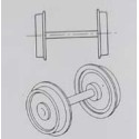 Axle, 9 mm. ROMFORD Axle, 9 mm. ROMFORD