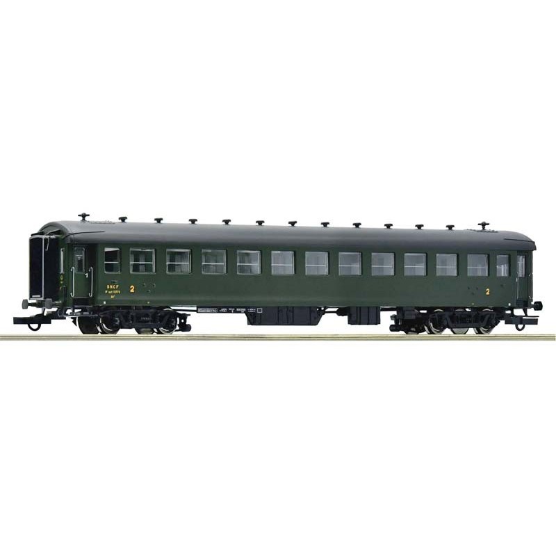 Voiture train express 2ème classe, SNCF.