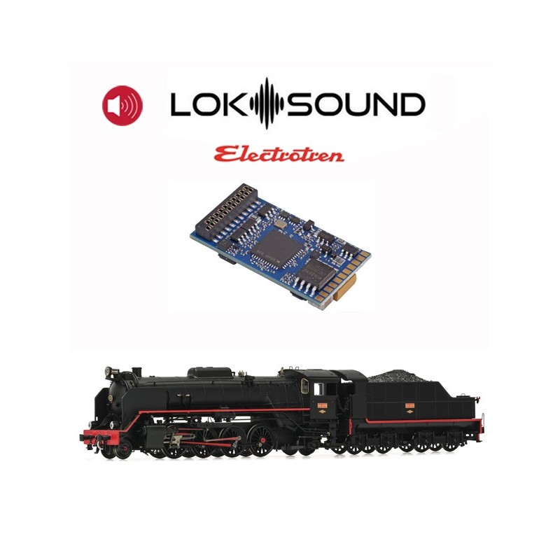 Decoder con sonido para la Mikado, carbón. Decoder con sonido para la Mikado, carbón.