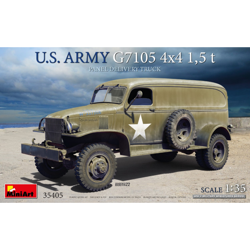 U.S. Army G7105 4x4 1,5t Panel Delivery Truck.