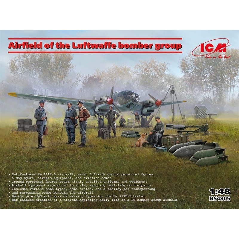 Aeródromo del grupo de bombarderos de la Luftwaffe.