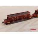 Ensemble de deux wagons-trémies de type Faoos ''Carfe'', RENFE.
