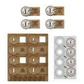 Bolzenmarkierungen für Repetier-MDF-Einheiten.