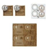 Pin-Markierungen für Fahrzeuge aus MDF.