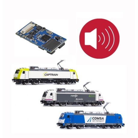 Digital decoder w/ sound for RENFE 253. 21pines. Digital decoder w/ sound for RENFE 253. 21pines.