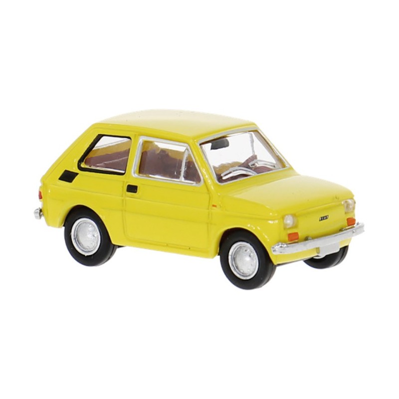 Fiat 126, jaune.