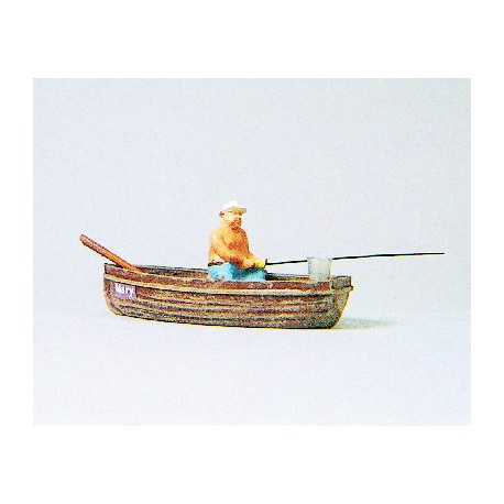 Angler in a boat. PREISER 28052