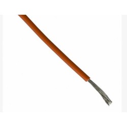 Orange 1mm cable. 10-meter roll.
