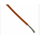 Cable naranja de 1mm. Rollo de 10 metros.