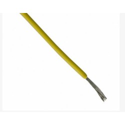 Yellow 1mm cable. 10-meter roll.