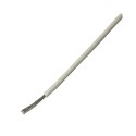 White 1mm cable. 10-meter roll.