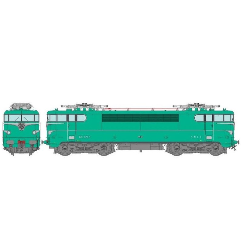 Locomotora eléctrica BB-9262, SNCF. Sonido.