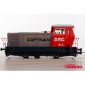 Diesel locomotive SRC 312. Captrain. Sound.