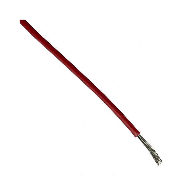 Cabo vermelho de 1,4 mm. Rolo de 10 metros.
