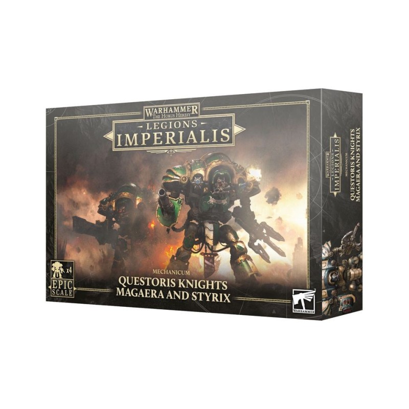 Legiões Imperiais: Mechanicum Questoris Cavaleiros Magaera e Styrix.