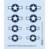 Nationale US-Insignien der P-51D.