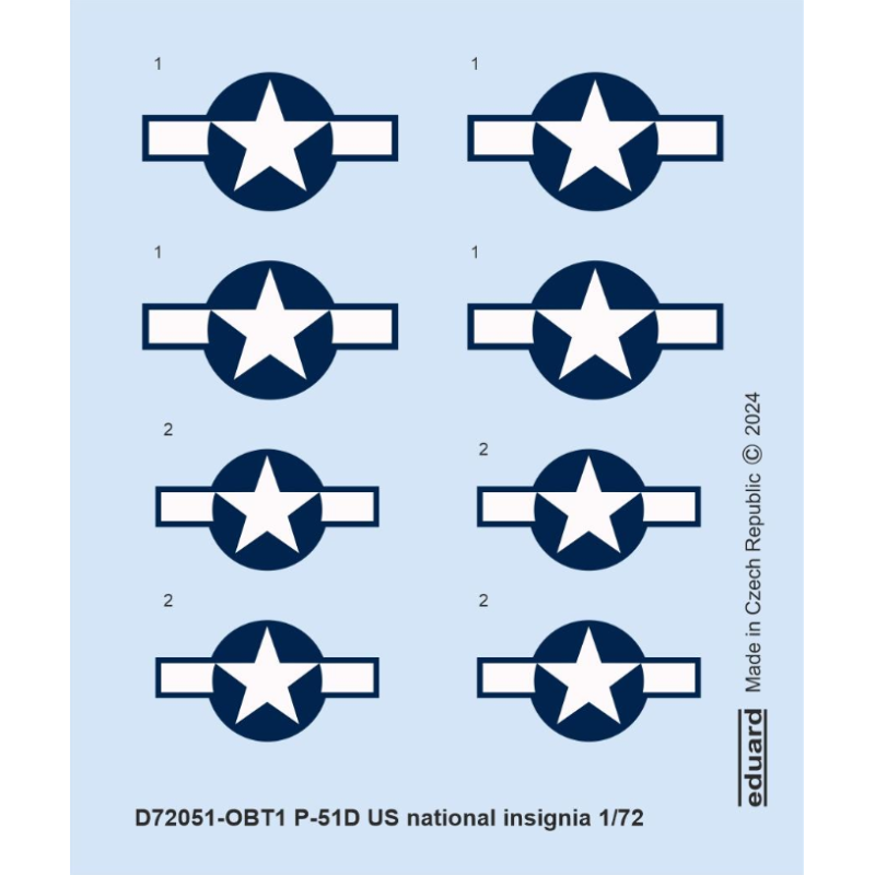 Insigne national américain du P-51D.