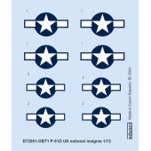 Insigne national américain du P-51D.