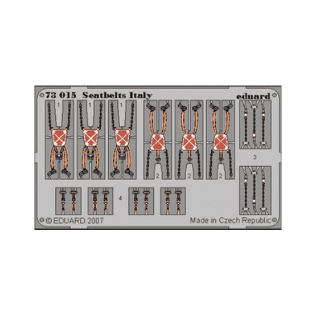 Fotograbado: Cinturones de seguridad Italia Segunda Guerra Mundial.