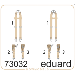 Photo-etched: Seatbelts Luftwaffe WWII bombers.