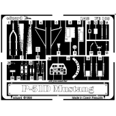 Zone photodécoupée : P-51D (kit TAMIYA).