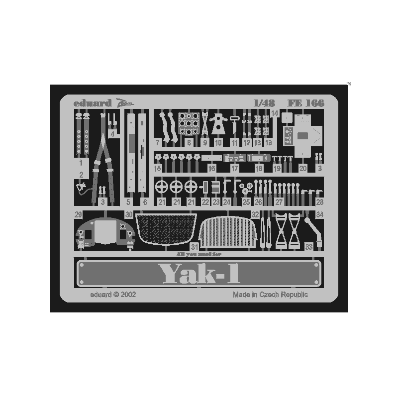 Film photodécoupé : YAK-1 Accurate Miniatures.